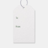 Happy St Patricks Day Dobermann Honden Cadeaulabel (Achterkant)