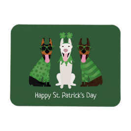 Happy St Patricks Day Dobermann Honden Magneet