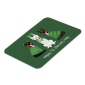 Happy St Patricks Day Dobermann Honden Magneet (Linkerzijde)