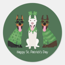 Happy St Patricks Day Dobermann Honden