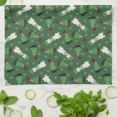 Happy St Patricks Day Dobermann Honden Theedoek (Gevouwen)