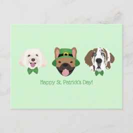 Happy St Patricks Day Dog Factors Briefkaart