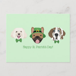 Happy St Patricks Day Dog Factors Briefkaart
