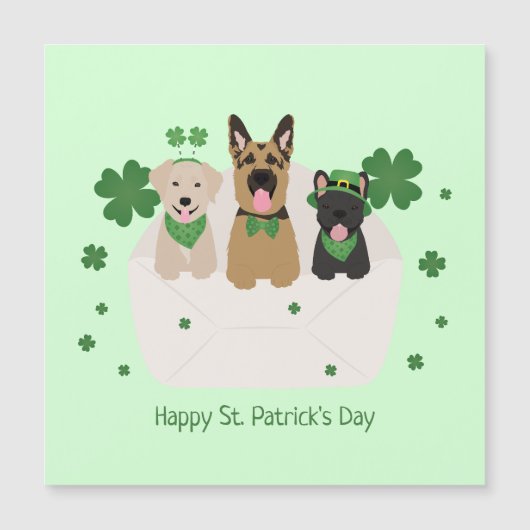 Happy St Patricks Day Dog Mail (Voorkant)