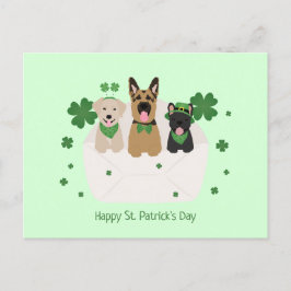 Happy St Patricks Day Dog Mail Briefkaart