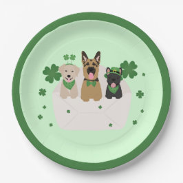 Happy St Patricks Day Dog Mail Papieren Bordje