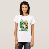 Happy St Patricks Day Dog T-shirt (Voorkant volledig)