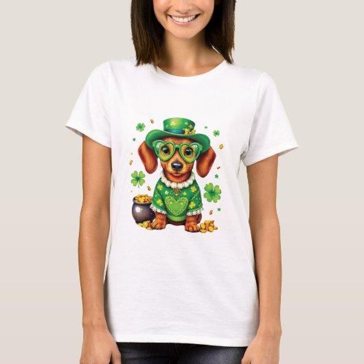 Happy St Patricks Day Dog T-shirt (Voorkant)