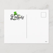 Happy St. Patrick's Day dogs Feestdagenkaart (Achterkant)