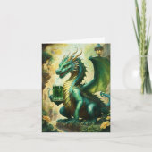 Happy St. Patrick's Day Dragon Feestdagen Kaart (Voorkant)
