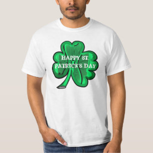 Happy St. Patrick's Day eenvoudige klaver waarde t T-shirt