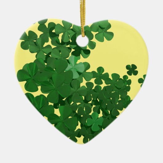 Happy St Patrick's Day en Good Luck Keramisch Ornament (Voorkant)