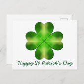 Happy St Patrick's Day en Good Luck Personalized Briefkaart (Voorkant / Achterkant)
