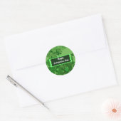 Happy St Patrick's Day en Good Luck Personalized Ronde Sticker (Envelop)