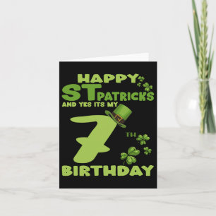 Happy St Patricks Day en ja, het is mijn 7e verjaa Kaart