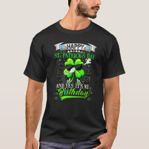 Happy St Patricks Day en mijn Birthday Dabbing Sha T-shirt