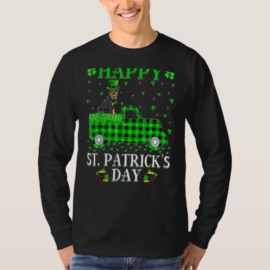 Happy St Patrick's Day en Shamrock T-shirt (Voorkant)