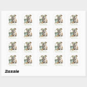 Happy St. Patrick's Day Engelse Bulldog Vierkante Sticker (Vel)