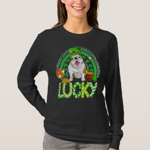 Happy St Patricks Day English Bulldog Leprechaun S T-shirt