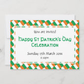 HAPPY ST PATRICK's DAY Event Viering Kaart (Voorkant)