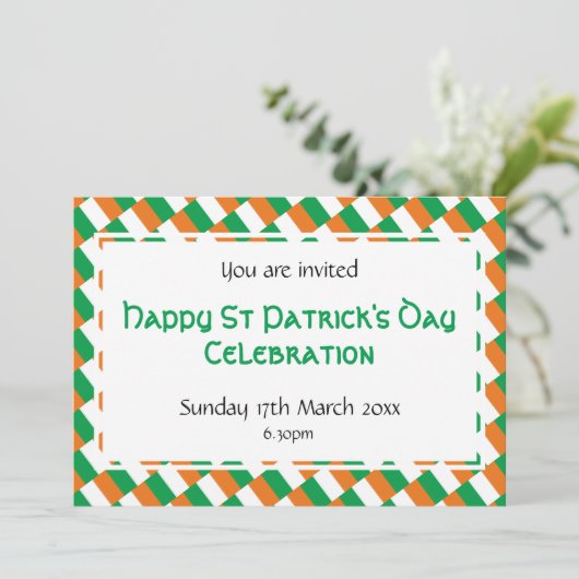 HAPPY ST PATRICK's DAY Event Viering Kaart (Staand voorkant)