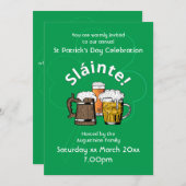 HAPPY ST PATRICK's DAY Event Viering Kaart (Voorkant / Achterkant)