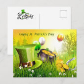 Happy St. Patrick's Day Feestdagenkaart (Voorkant / Achterkant)