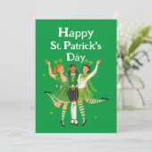 Happy St. Patrick's Day  Feestdagenkaart (Staand voorkant)