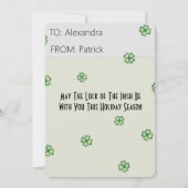 Happy St. Patrick's Day Feestdagenkaart (Achterkant)