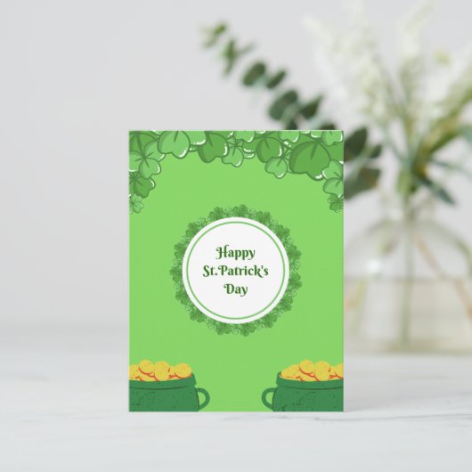 Happy St. Patrick's Day Feestdagenkaart (Staand voorkant)