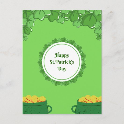 Happy St. Patrick's Day Feestdagenkaart (Voorkant)