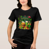 Happy St. Patrick's Day Festive Celebration Tri-Blend Shirt (Voorkant)