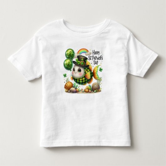 Happy St. Patrick's Day Fish Kinder Shirts (Voorkant)