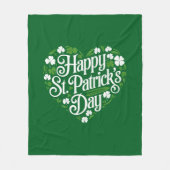 Happy St Patrick's Day Fleece Deken (Voorkant)