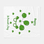 Happy St Patrick's Day Fleece Deken (Voorkant (Horizontaal))