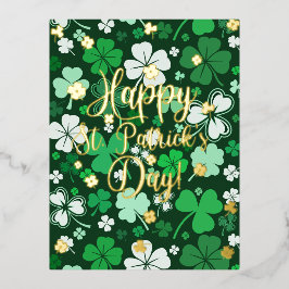 Happy St. Patrick's Day Folie Feestdagen Briefkaart