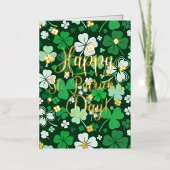 Happy St. Patrick's Day Folie Wenskaart (Voorkant)