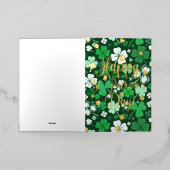 Happy St. Patrick's Day Folie Wenskaart (Buiten Laag)