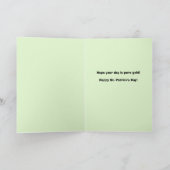 Happy St Patricks Day For Anyone Cute Kitten Feestdagen Kaart (Binnen)