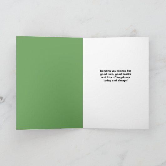 Happy St Patricks Day for Iedereen Cute Beagle Pup Feestdagen Kaart (Binnen)