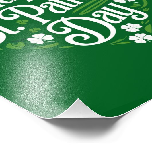 Happy St Patrick's Day Foto Afdruk (Hoek)