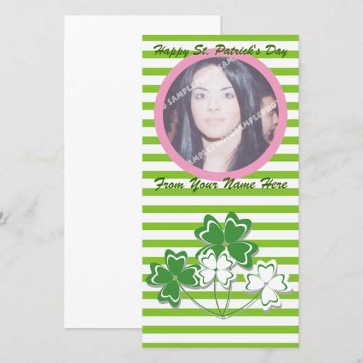 Happy St. Patrick's Day Fotokaarten (Voorkant / Achterkant)