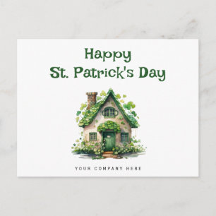 Happy St. Patrick's Day Four Leaf Clover Realty Feestdagenkaart