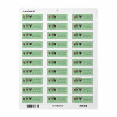 Happy St Patricks Day Franse bulldogs Etiket (Full Sheet)