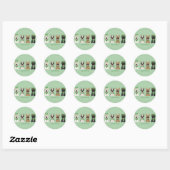 Happy St Patricks Day Franse bulldogs Ronde Sticker (Vel)