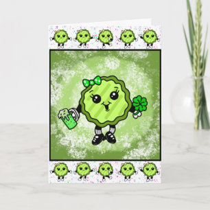 Happy St Patrick's Day Funny Holiday Pickle Kaart