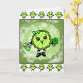 Happy St Patrick's Day | Funny Holiday Pickle Kaart (Gele Bloem)