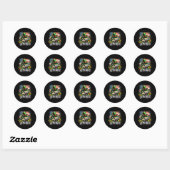 Happy St Patrick's Day Funny St Patrick's Day bero Ronde Sticker (Vel)