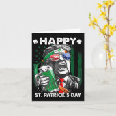 Happy St Patricks Day Funny Trump Patricks Day 45 Kaart (Gele Bloem)