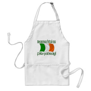 Happy St. Patrick's Day (Gaelic) Standaard Schort